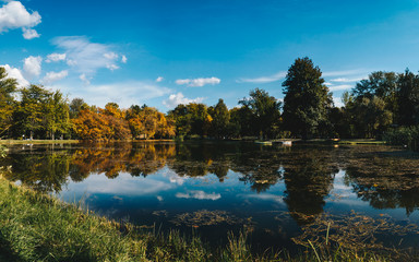 Lake in Central Park Skopje