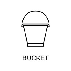 bucket icon. Element of web icon for mobile concept and web apps. Detailed bucket icon can be used for web and mobile. Premium icon