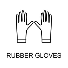 rubber gloves icon. Element of web icon for mobile concept and web apps. Detailed rubber gloves icon can be used for web and mobile. Premium icon