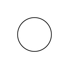 Fototapeta na wymiar a circle icon. Element of geometric figure for mobile concept and web apps. Thin line a circle icon can be used for web and mobile