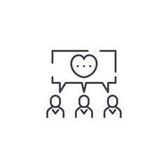 Fototapeta premium Common cause linear icon concept. Common cause line vector sign, symbol, illustration.