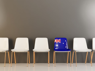 Chair with flag of australia