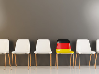 Chair with flag of germany