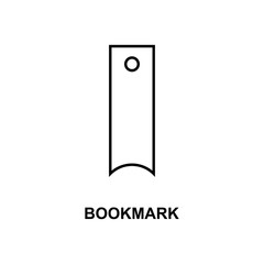 bookmark icon. Element of simple web icon with name for mobile concept and web apps. Thin line bookmark icon can be used for web and mobile