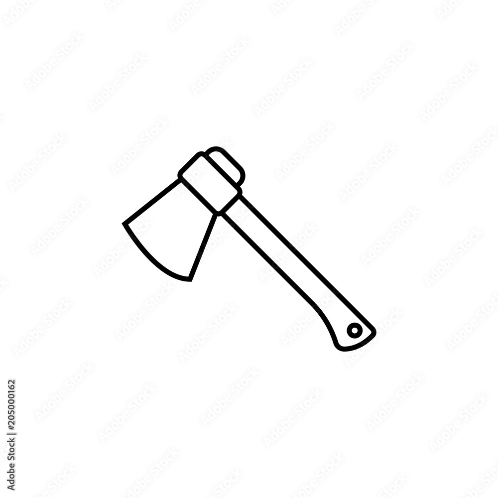 Poster ax icon. element of travel icon for mobile concept and web apps. thin line ax icon can be used for w