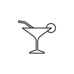 cocktail icon. Element of travel icon for mobile concept and web apps. Thin line cocktail icon can be used for web and mobile. Premium icon