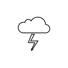 storm cloud icon. Element of travel icon for mobile concept and web apps. Thin line storm cloud icon can be used for web and mobile. Premium icon