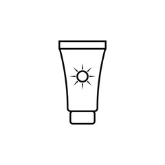 sunblock icon. Element of travel icon for mobile concept and web apps. Thin line sunblock icon can be used for web and mobile. Premium icon