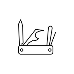 jackknife icon. Element of travel icon for mobile concept and web apps. Thin line jackknife icon can be used for web and mobile. Premium icon