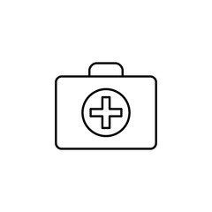 Obraz premium first-aid kit icon. Element of travel icon for mobile concept and web apps. Thin line first-aid kit icon can be used for web and mobile. Premium icon