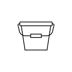 bucket icon. Element of travel icon for mobile concept and web apps. Thin line bucket icon can be used for web and mobile. Premium icon