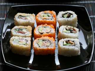 Sushi and rolls 