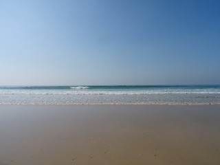 Fototapeta na wymiar une plage normande