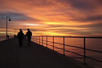 Stunning sunset bridge