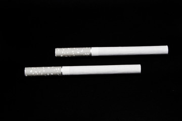 cigarette isolated on black background