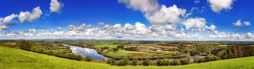 Fototapeta na wymiar Panoramic landscape of Curraleigh