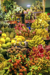 Asia traditional fruits in night market