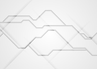 Grey abstract tech concept background
