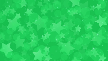 Abstract geometric background. Stars on a geen gradient background. Vector illustration
