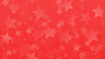 Abstract geometric background. Stars on a red gradient background. Vector illustration