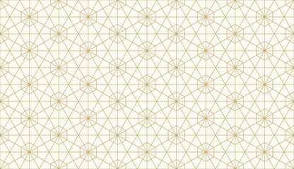 Pattern seamless abstract background gold color and line. Geometric line vector.