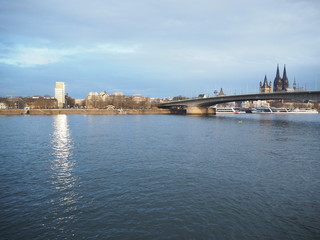 Cologne rhein river