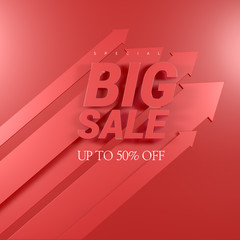 Sale objects and labels in various 3d renderings