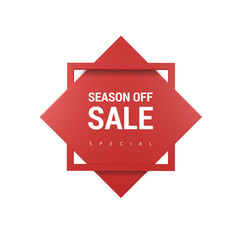 Sale objects and labels in various 3d renderings