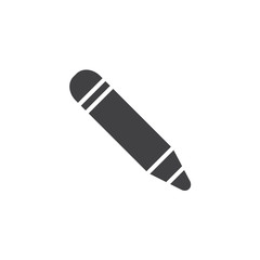Pencil vector icon. filled flat sign for mobile concept and web design. Pen simple solid icon. Write symbol, logo illustration. Pixel perfect vector graphics