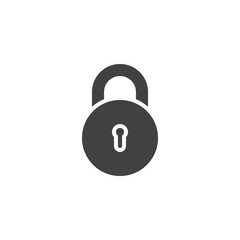 Padlock vector icon. filled flat sign for mobile concept and web design. Lock simple solid icon. Password symbol, logo illustration. Pixel perfect vector graphics