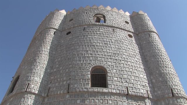 Close up of historic building in Khatt village, Ras Al Khaimah, UAE.