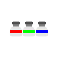 RGB Ink Bottles Illustration