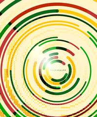 Circular lines, circles, geometric abstract background