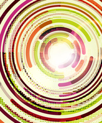Circular lines, circles, geometric abstract background