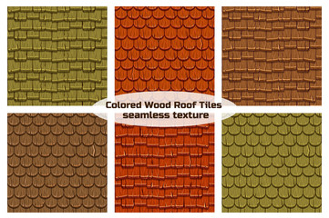 Seamless Old Wood Roof Tiles