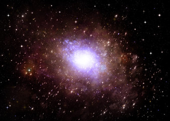 galaxy in a free space