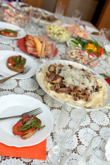 traditional food on the table