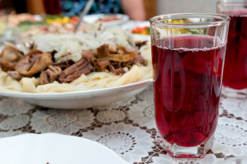 traditional food on the table