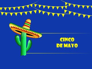 Illustration of background for Cinco De Mayo
