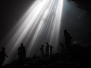 people in the cave