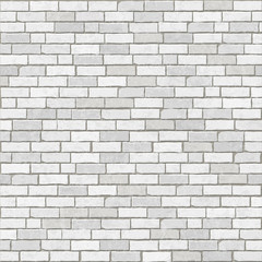 Brick wall background and texture. White brick grunge style. 