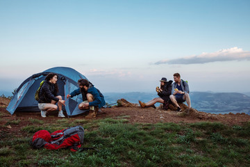 Camping out for the night