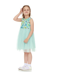 Portrait of a beautiful little girl