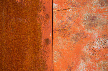 Texture of old shabby rusty metal surface.
