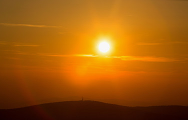 Abendstimmung im Bayrischen Wald