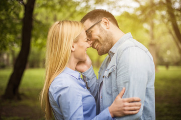 Couple at park.