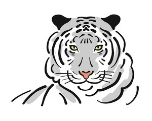 Tiger, sketch for your design