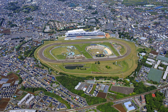 中山競馬場／スタジアム、航空写真