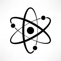 Atom icon vector. Logotype. Symbol © Anton Belo