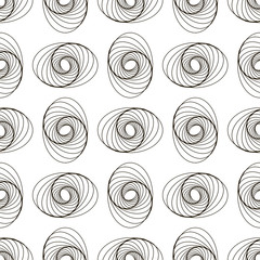 Abstract geometric pattern design. Vector illustration for hipster fashion. White black colors.